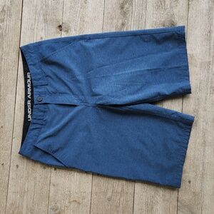 Under Armour Mens Size 28 Blue Stretch Hybrid Athletic Golf Shorts UA 27C6505554
